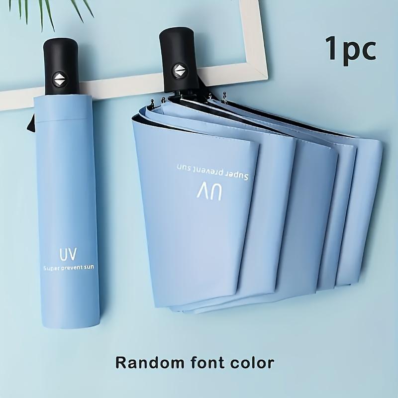8 Bone Umbrella Automatic Umbrella Black Glue Sunscreen Sun Umbrella Plus UV Protection Windproof Umbrella
