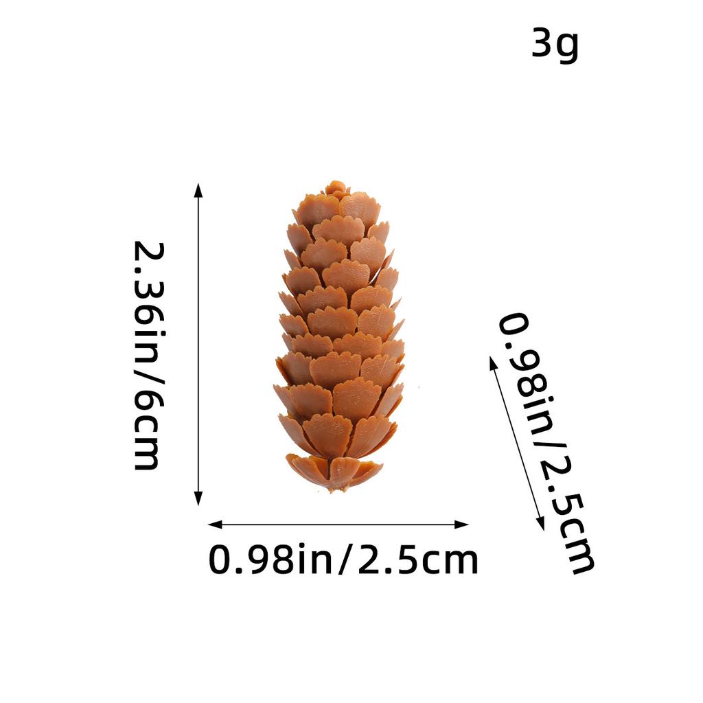 Pine Cones And Pine Flowers Christmas Decorations Pendant, Creative Diy Plastic Spruce Pine Accessories Shooting Props Ornament
