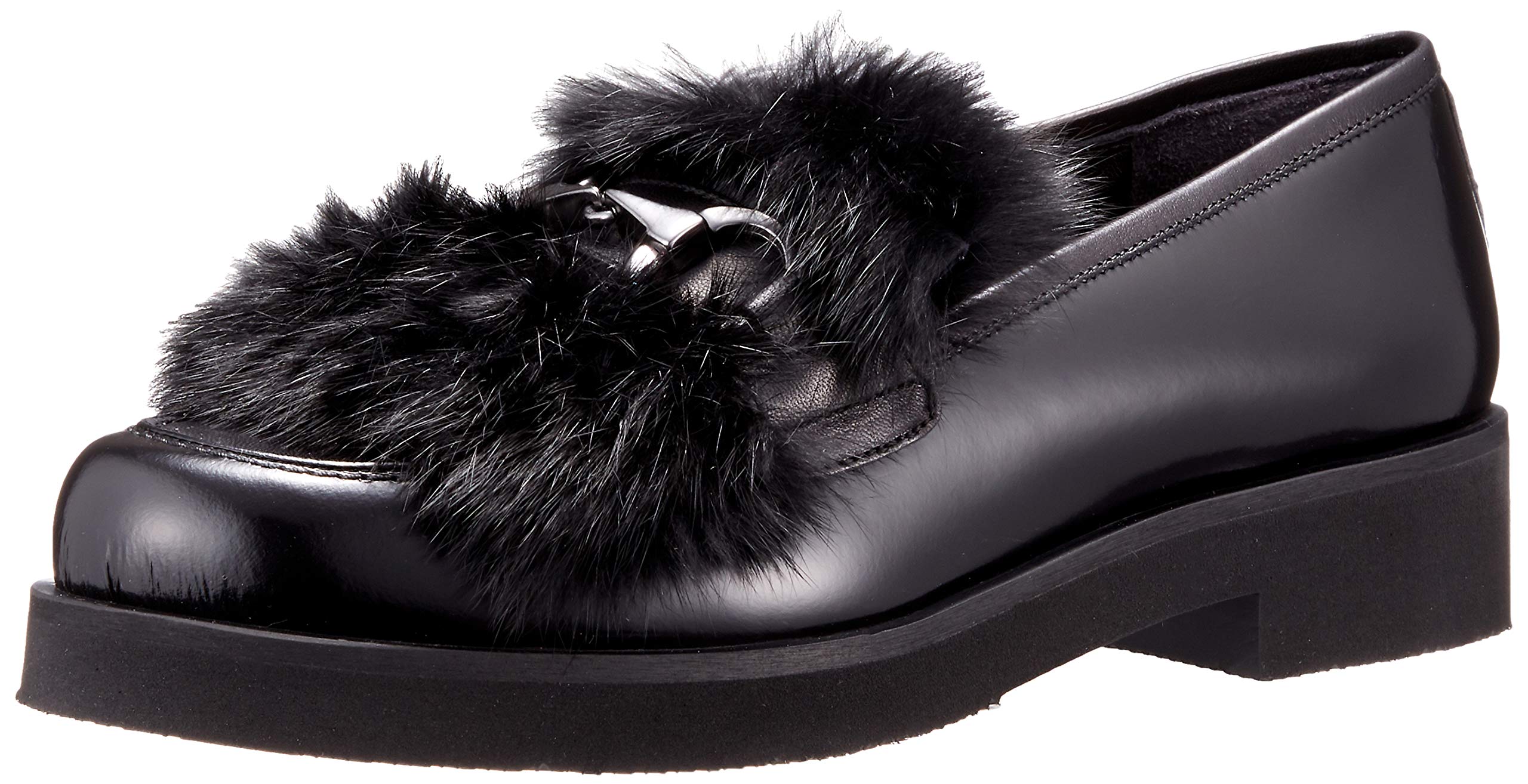 

Bit Loafer Bit Fur Loafer Black Black cm 2E [Luca Grossi] Women s 24.5