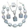 European and N Style Female Pendant with Diamond Dinner Party Wedding Accessories Lady Wedding Jewelry Set