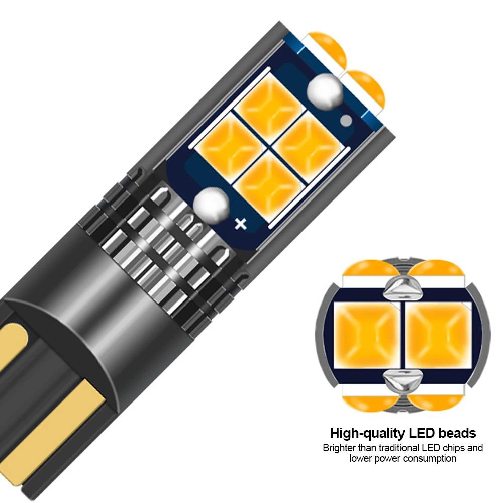 T10 1Pc Car LED Interior Side Light Marker Parking Bulb Canbus No Error 6/10SMD Auto Driving License Plate Bulbs Super Bright