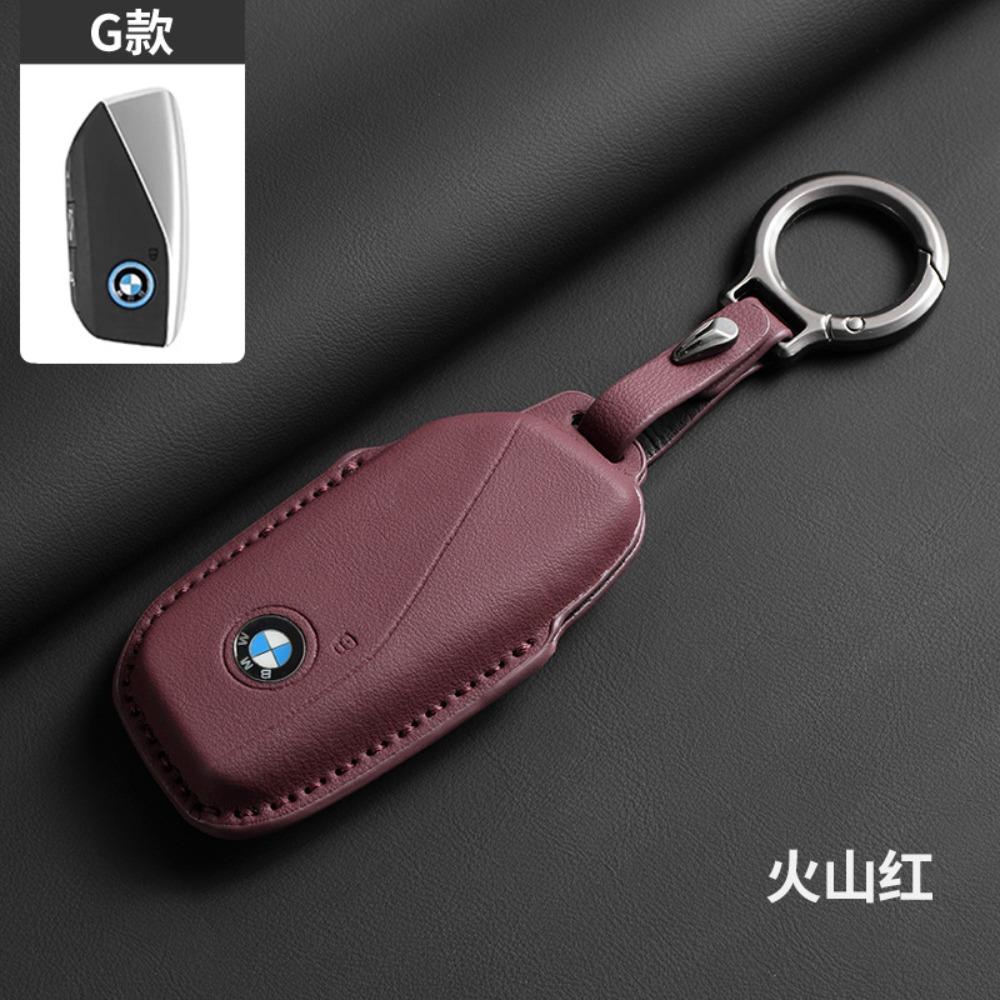 Leder für BMW Schlüsselhülle für 3 5 7 Serie Schlüsselabdeckung Schale Schutzhülle für 525 4 Serie Trendiges Unisex-Accessoire