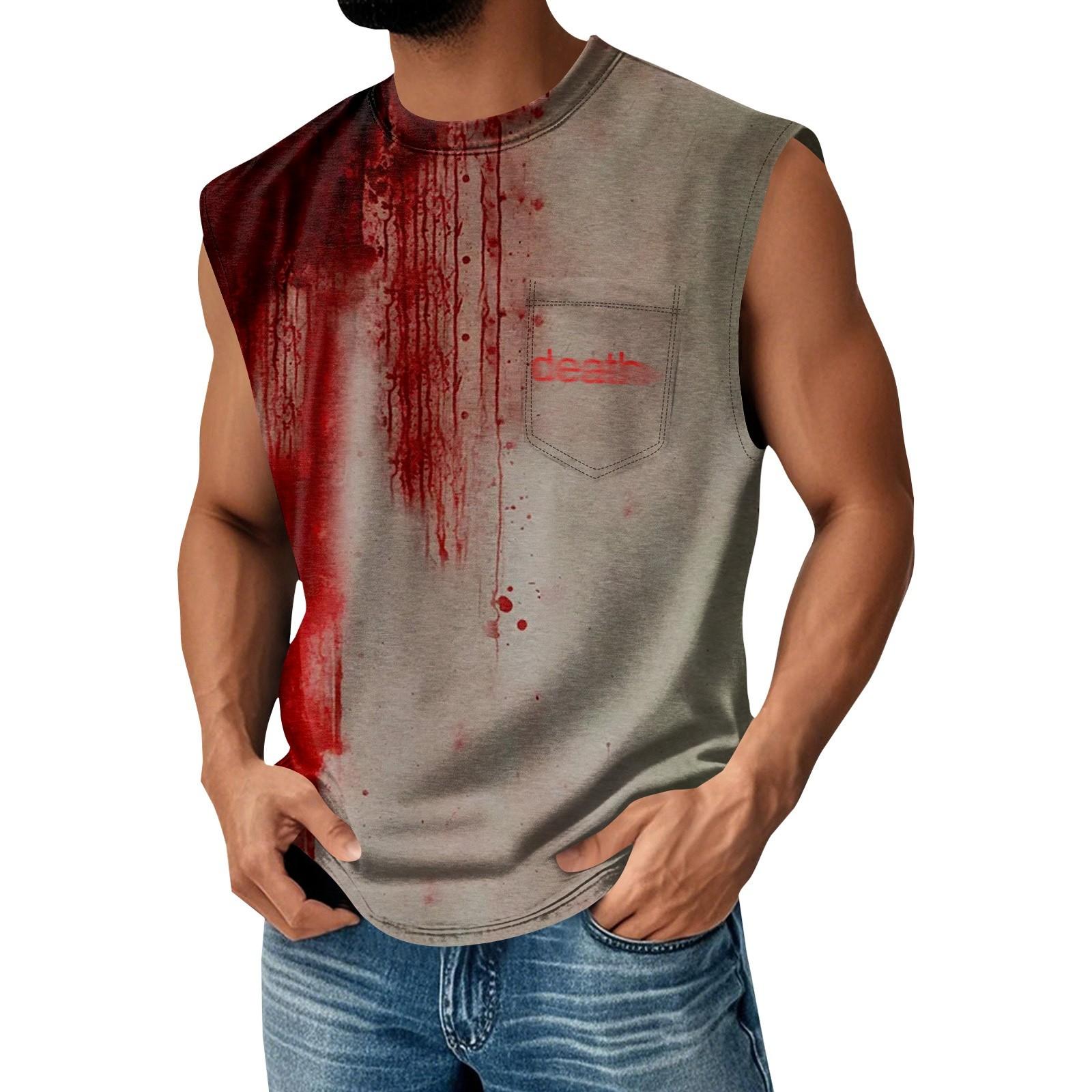 

Мужской летний однотонный спортивный жилет с карманами, мужской спортивный повседневный жилет M винный