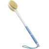 Anti Slip Back Scrubber Long Handle with Stiff and Soft Bristles Body Shower Brush Dual-Sided Bath Brush For Wet or Dry Brushing