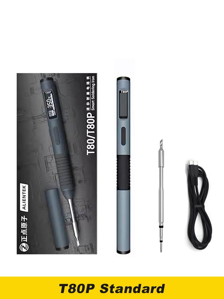 

ALIENTEK T80P Electric Soldering Iron 100W Adjustable Digital Display Automatic Sleep BGA Precision Soldering Iron Repair Tool