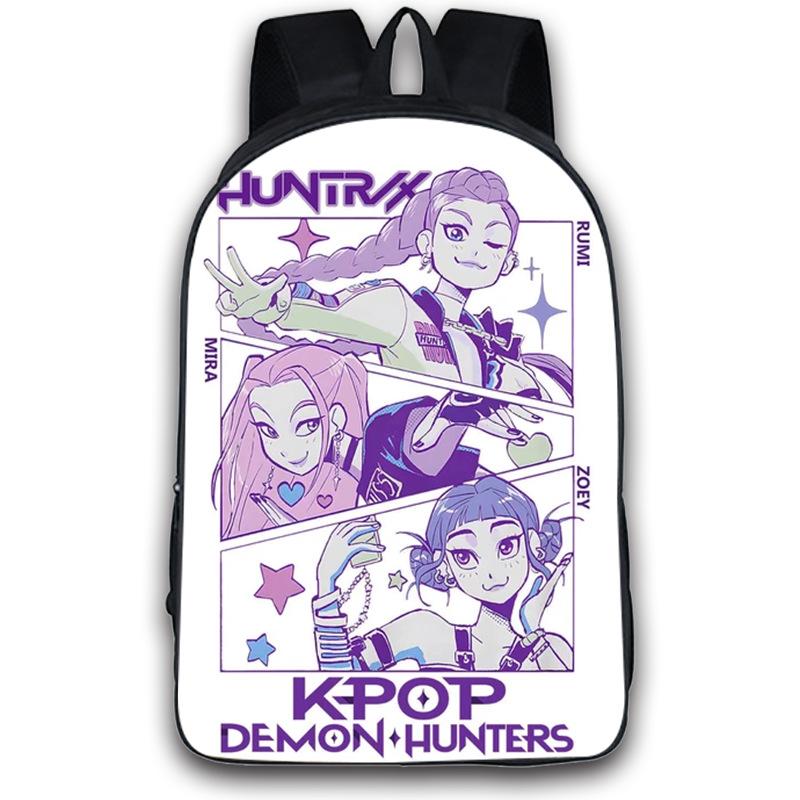 Kpop Demon Hunters Backpack Boys Girls Zoey Mira Rumi Bookbag Knapsack Schoolbag Rucksack Travel Backpacks Birthday Gifts