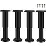 4Pcs Adjustable Height Table Legs Alloy Furniture Support Telescoping Furniture Leg For Bedside Sofa Table Cabinet