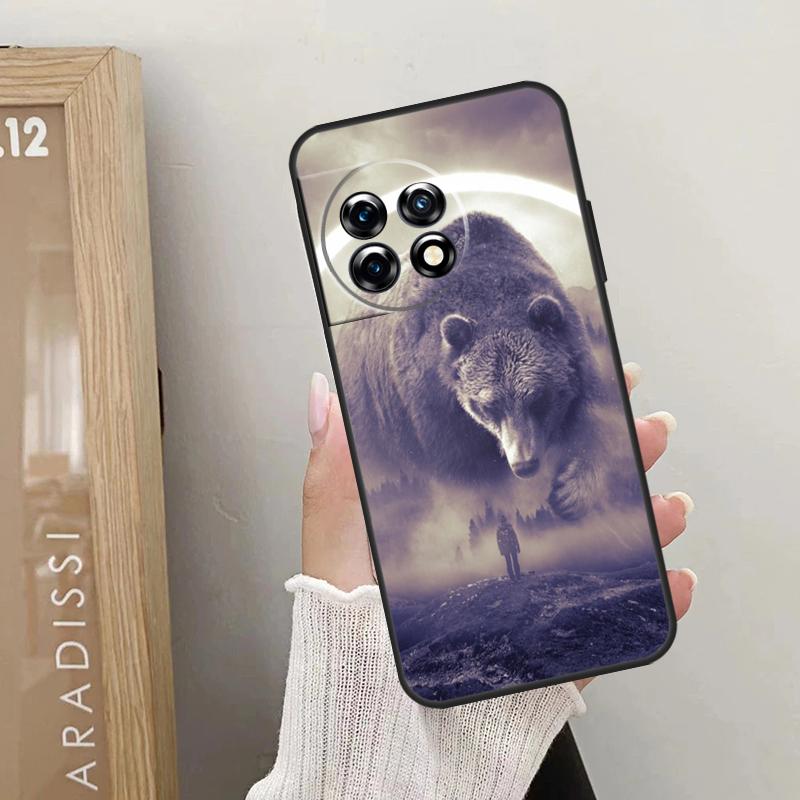 Cartoon Grizzly Bear Case For OnePlus Nord CE 5 2 3 4 Lite N20 N30 OnePlus 15 13 12 10 R 13T 10T 11 9 10 Pro Cover