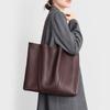 Tragetasche, Damen-Einkaufstasche im lässigen Stil, Große Damen-Schultertasche für Arbeit und Pendeln, Lässige Leder-Damentasche