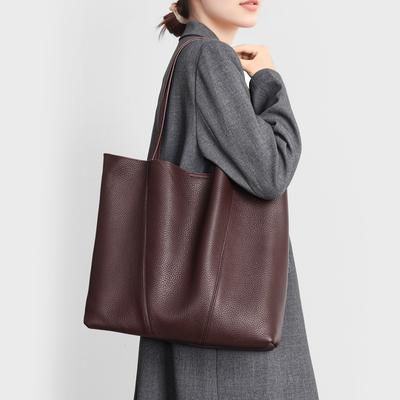 Tote Bag, Women's Lazy Style Shopping Bag, Work Commuting Large Capacity Women's Shoulder Bag, Casual Leather Women's Bag