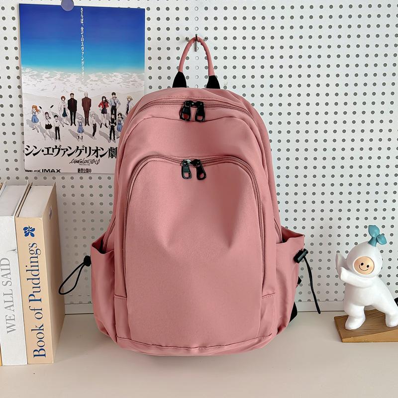 Simple and Versatile Backpack Women's Cross-border Korean Version Ins Travel Bag Backpack Women's High-value Junior High School Student Schoolbag