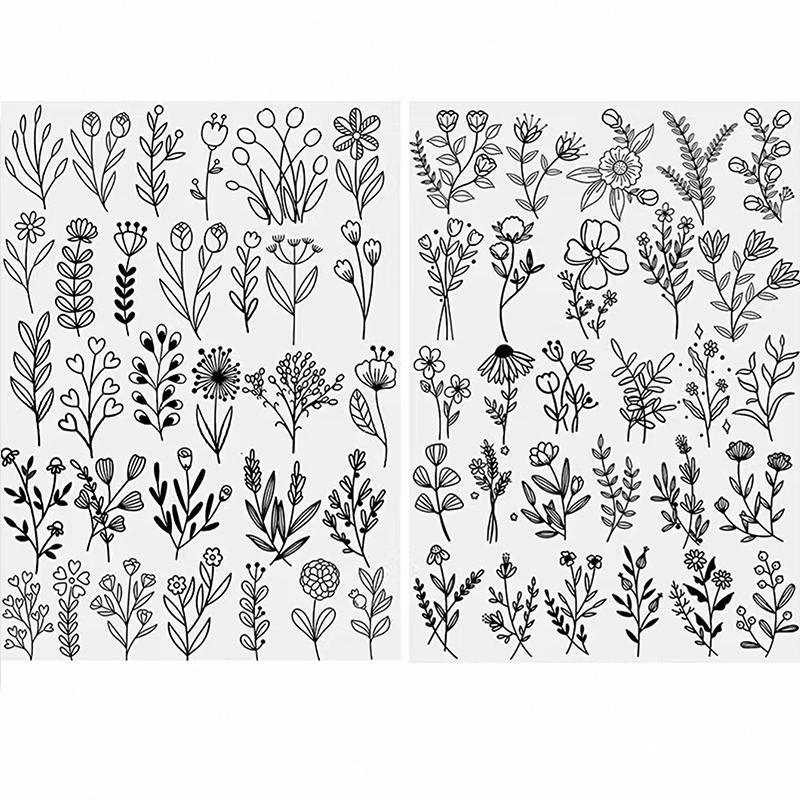 2pcs Embroidery Paper Water Soluble Stabilizer Paper for Embroidery Crafts Cross Stitch DIY Handmade Clothes Sewing Accessories