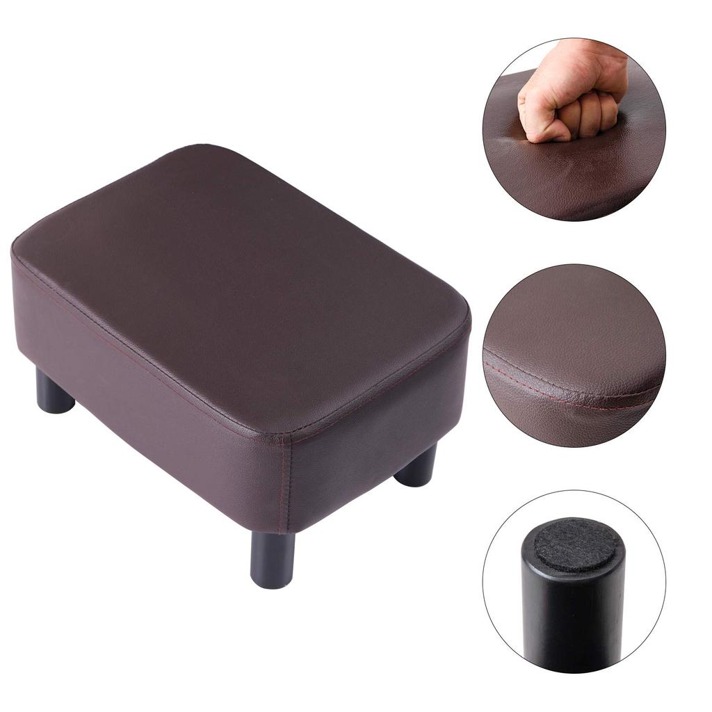 IBUYKE Ottoman Small Stool with Suitable for Living and Stool, Footstool, Rectangular, Under-Desk Legs, Low, Non-Slip, Square, Rooms, Entryways,