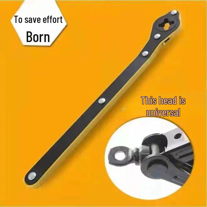 Labor-Saving Car Jack Ratchet Wrench - Scissor Tire Removal Tool