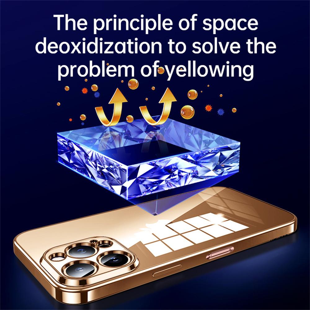 SULADA For iPhone 16 Pro Max Case Ultra-Thin Electroplated TPU Clear Phone Cover