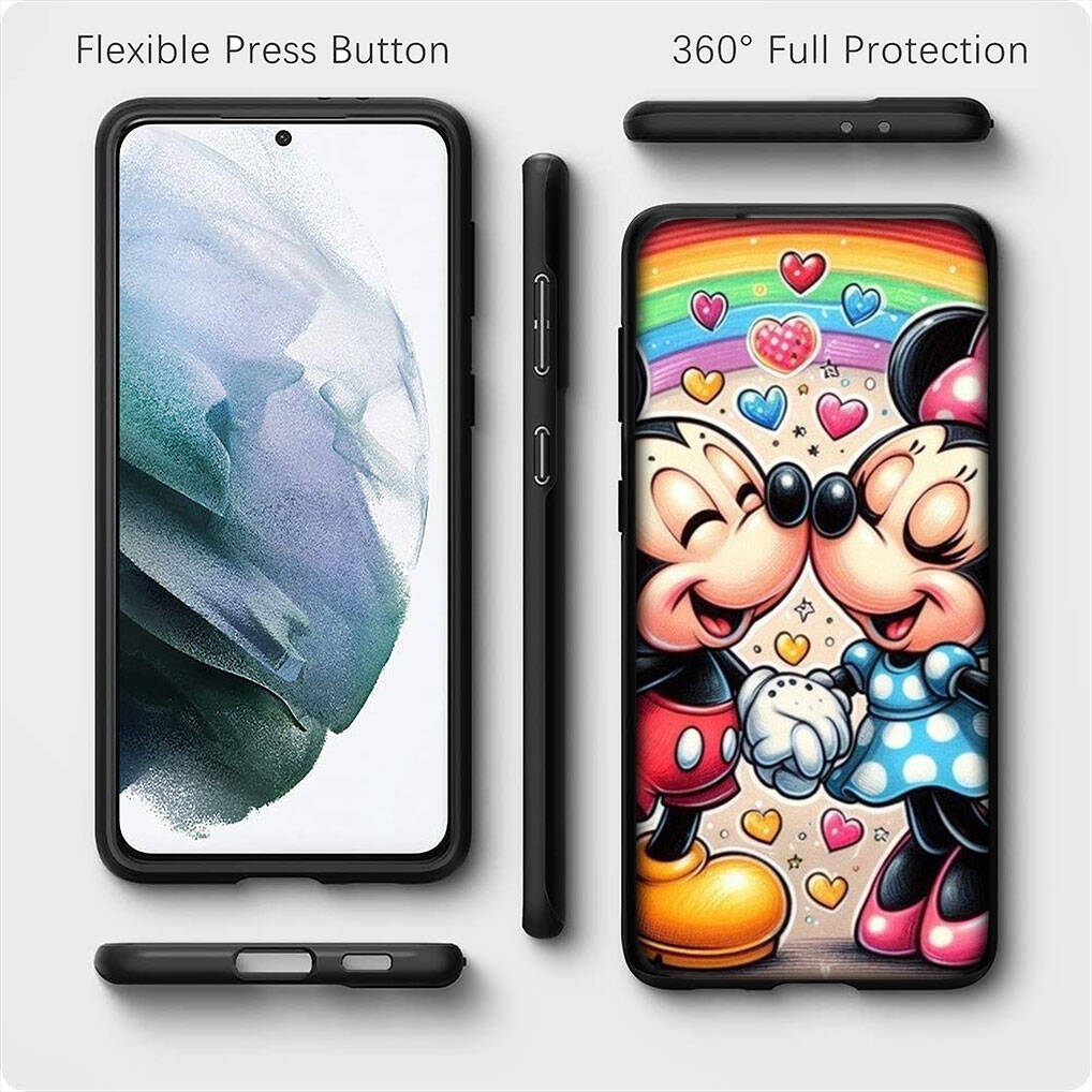 for iPhone 17 15 Xiaomi Poco F7 F8 X7 X6 C85 C75 C71 M8 Redmi Note 14 13 12 11 Pro Max 14C 13C 15C A3 A4 Phone Case Cartoon Minnie Mickey Mouse Cover