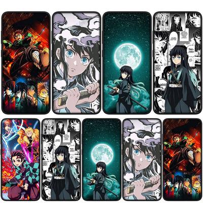 For Samsung Galaxy S25 S24 iPhone 17 16 15 Xiaomi Redmi Note 14 13 12 11 Plus Pro Max XR A37 A57 Case Muichiro Tokito Demon Slayer Tanjiro OPPO Huawei