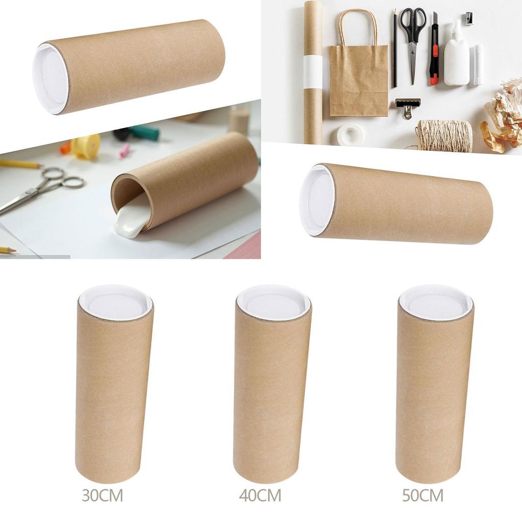 Mailing Tube Paper Container Secure End Caps Poster Storage Protector for Art Prints Documents