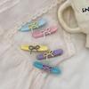Women's Macaron Ribbon Side Hair Clip Hairpin