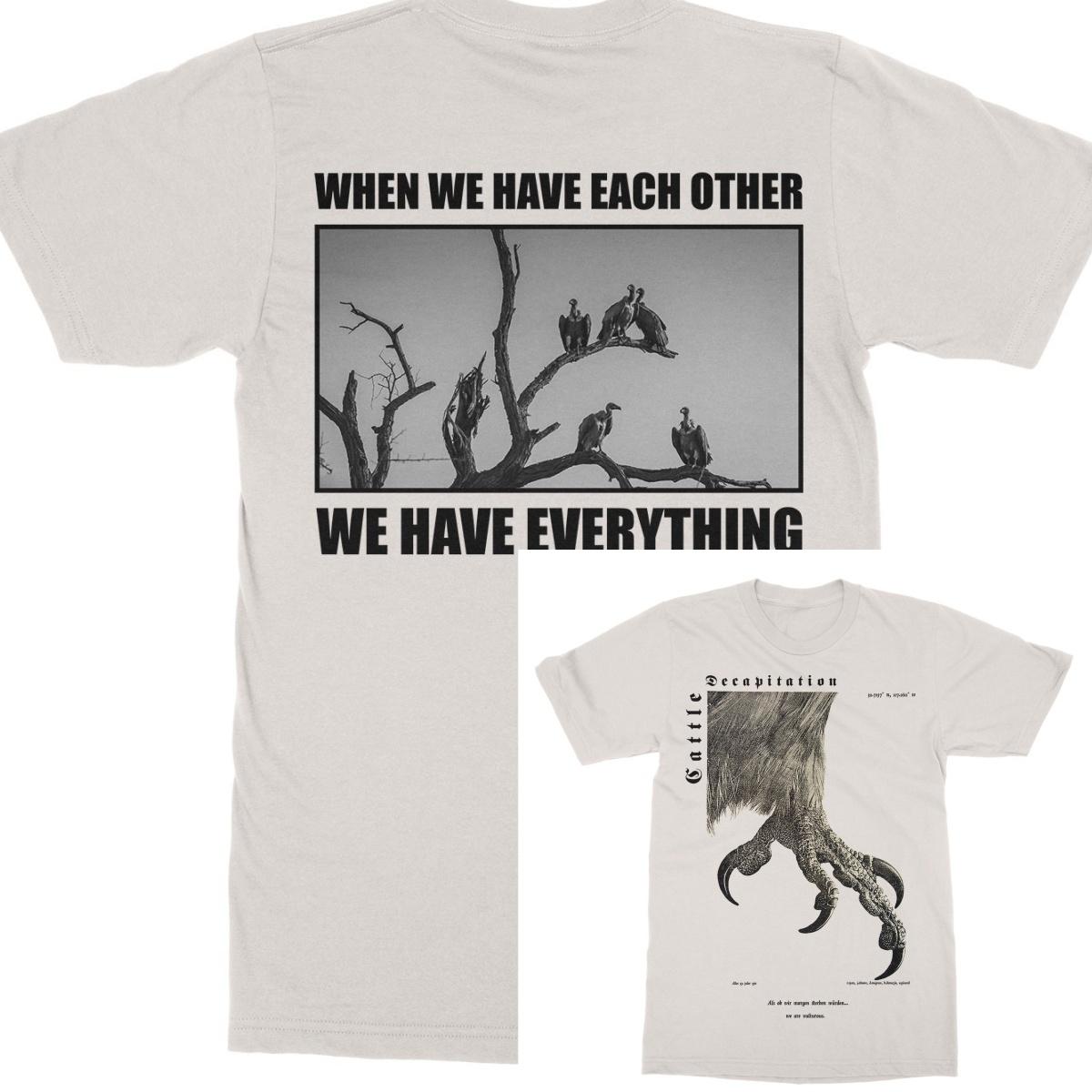 Bull Head Beheading Vulture Band TShirt Cotton Graphic Tee Unisex Women Summer Streetwear Top S