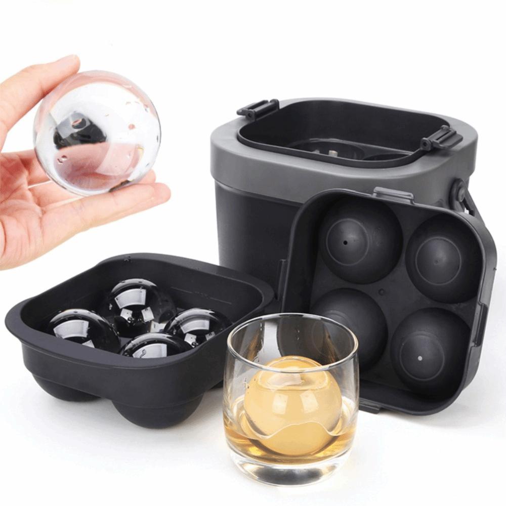 Non-stick Crystal Clear Ice Ball Maker 6CM Ice Cube Mold Bar Clear Ice Sphere Mold  Easy To Demold