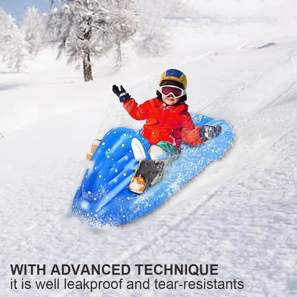 Ciieeo Snow Tube for Kids, Cold-Resistant PVC, Inflatable Sled for Snow Play, Snowboarding, Sliding, Tubing, Winter Outdoor Activities