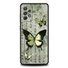 Phone Case for Samsung Galaxy A55 A53 A52 A52S A51 A41 A35 A32 A25 A23 A15 A71 Soft TPU Style Butterfly Green Bamboo Creative