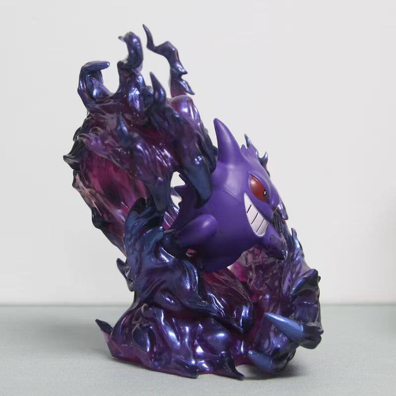 Pokmon Gengar Lila Geisterstil Geisterklaue Statue Anime Modell Schreibtischdekoration Sammlermodell Spielzeug Geburtstagsgeschenk Für Fans
