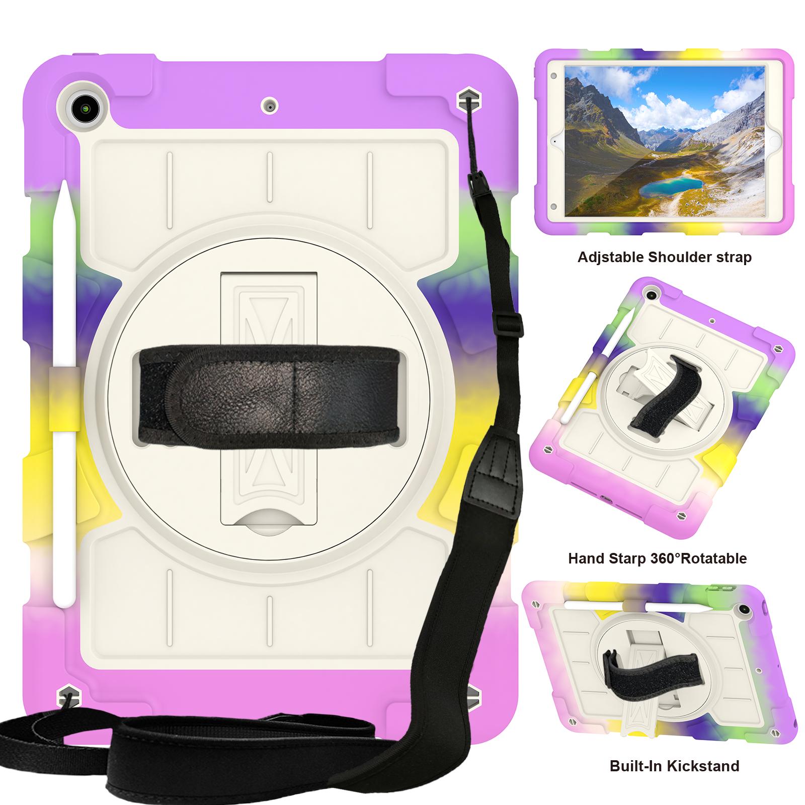 

With Shoulder Strap Heavy Duty Case for IPad A16 2025 11th 10.9 2022 10th 10.2 2019 2020 2021 7-8-9th Gen. Rotation Stand Cover iPad A16 2025-11th