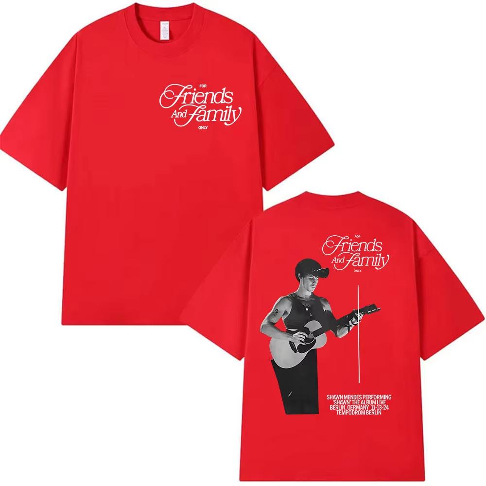 Rapper Shawn Mendes Album 2025 Merch T Shirt Men Women Hip Hop Pop Music Short Sleeve T-Shirt Vintage Cotton T-shirts Streetwear
