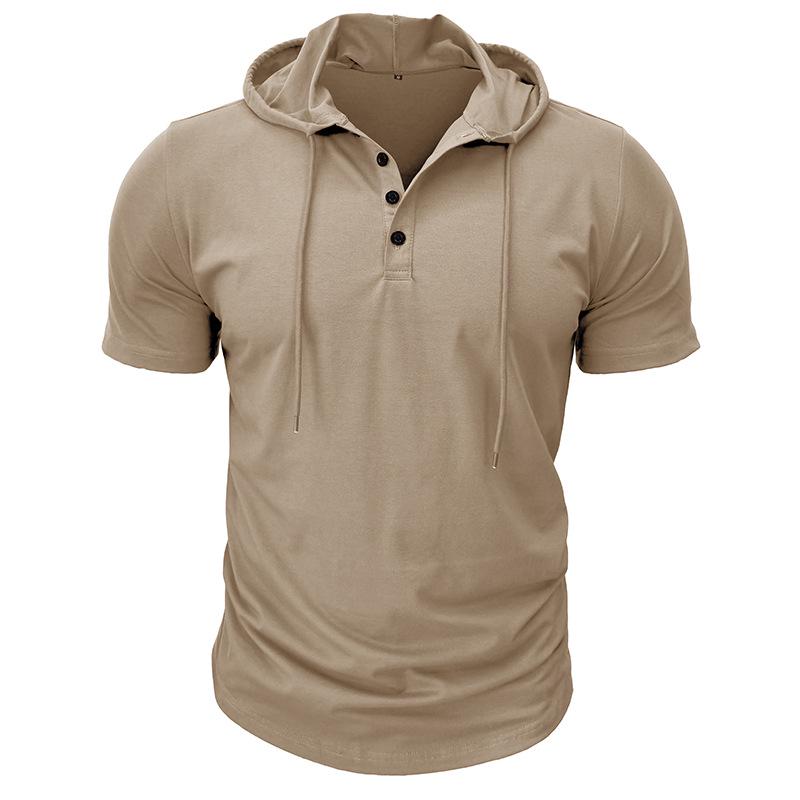 Sportbekleidung für Herren: Kurzarm-T-Shirt, Hoodie und American Henley Top