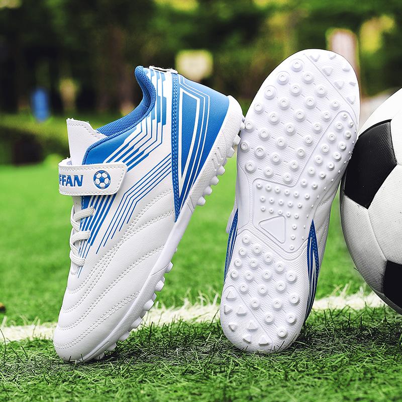 

Football Shoes Men s Broken Nails Adult Assassin Falcon AG Spike Children s Anti-Slip Slow Shock Children s Student Training Shoes Velcro 30