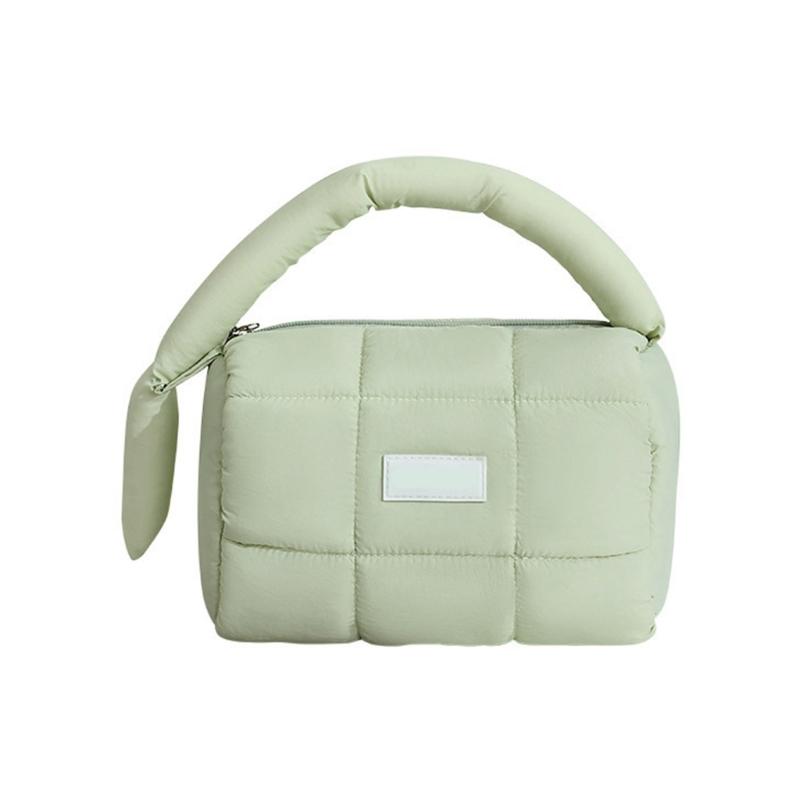 Candy Colored Nylon Cosmetic Case Spacious Storage Bag Travel Toiletry Pouch With Zippers Closure For Ladies Teens