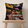 1Pc Ayrton Tacing Driver Senna Cushion Cover Inches Farmhouse Decor Home Throw Pillow Covers For Couch Decorations