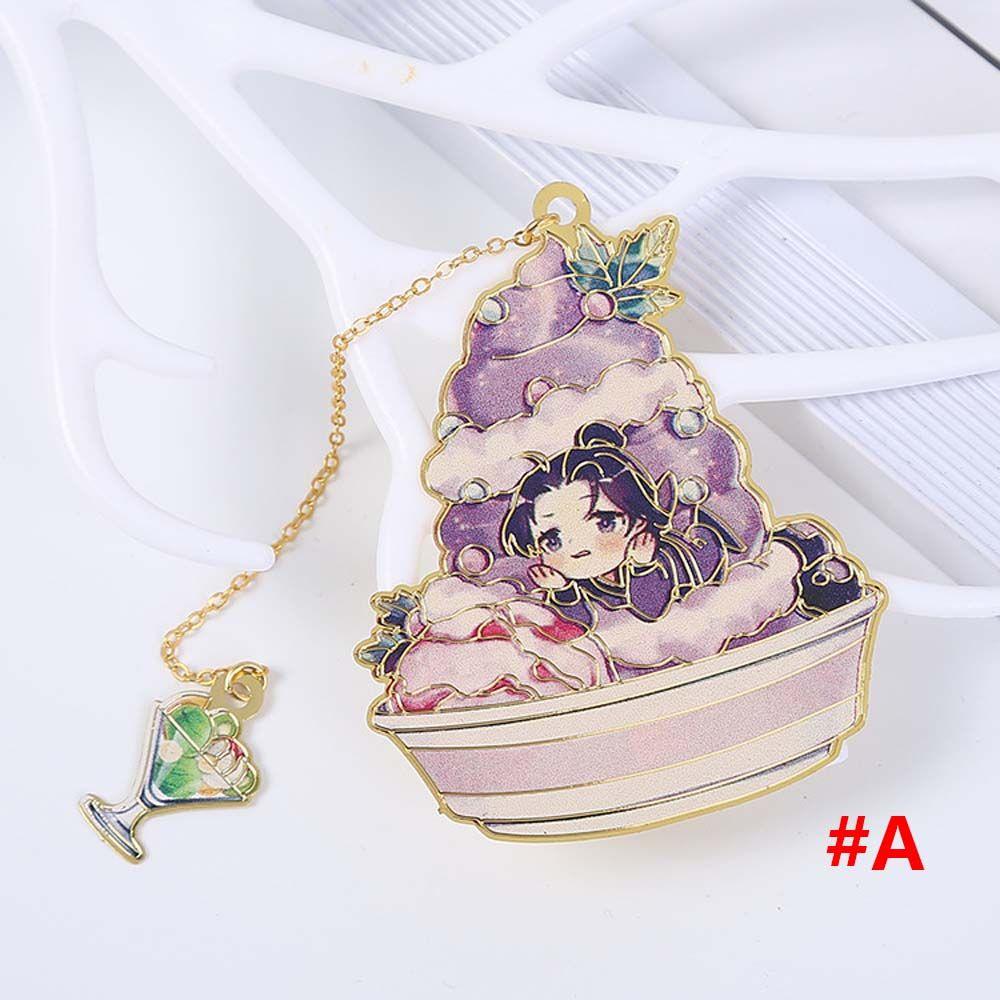 of Demonic Metal Pendant Pagination Mark Mo Dao Zu Shi Bookmark Book Markers Hollow Bookmark