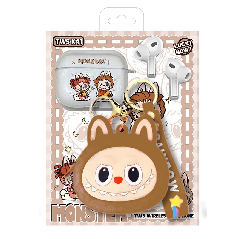 

Бездротові Bluetooth-навушники Labubu з милим мультяшним чохлом для iPhone, для Samsung, Huawei, Xiaomi TWS-гарнітура, навушники, вкладиші