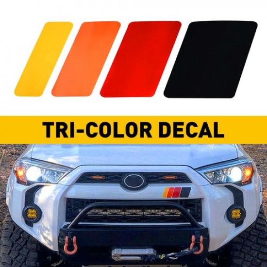 Tri-Color Stripe Sticker Decal For Tacoma Toyota TRD 4Runner Tundra/ Tantu Super