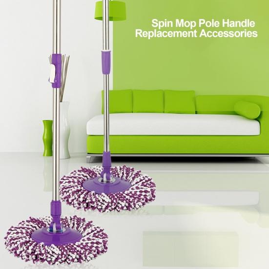 1 Set Asta per mop Appendibile Albero a spirale incorporato Facile da installare Maniglia per asta per mop rotante Accessori di ricambio Uso quotidiano