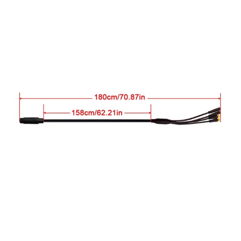1 Female to 4 Male Harness Gear Sensors Extension Cable eBike Conversion Cable
