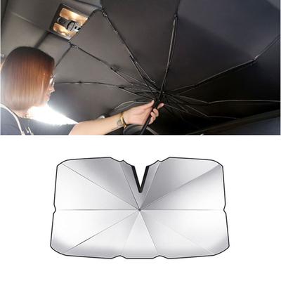 1PC Car Sunshade Umbrella-style Front Glass Sunshade Sunscreen Heat Insulation Cloth Car Windshield Sunshade Car Umbrella