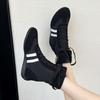 Dexun Shoes Women's 2025 New Popular Fashion Boxing High-top Shoes, High-end Flat Bottom, Light and Comfortable Martin Boots