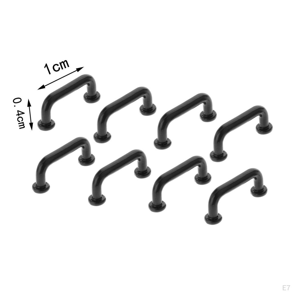1/12 Dollhouse Pulls DIY Shape Vintage Toy Model Drawer Pull Closet Door