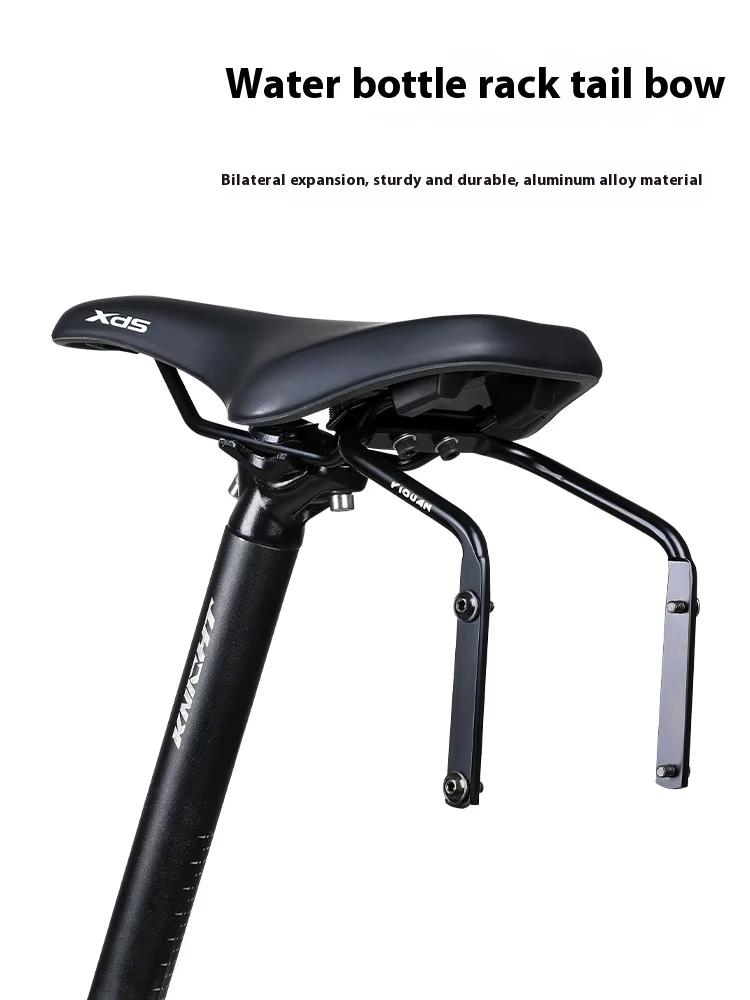 Bicycle Tail Bag Stable Rack Fixture Cycling Large Tail Bag Fixture Double Water Bottle Cradle Conversion Seat Anti-shaking