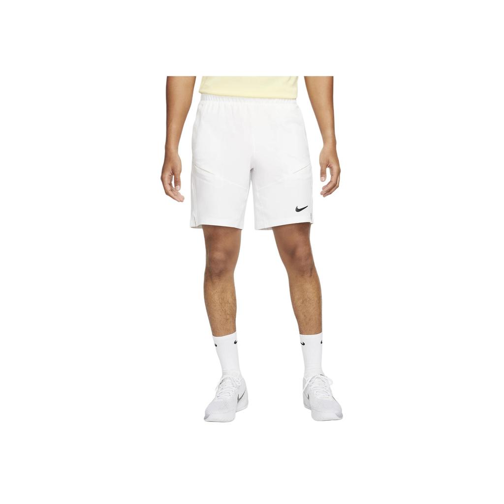 Nike Court Advantage Solid Logo Straight Leg Tennis Casual Shorts Men Shorts White FD5330-100