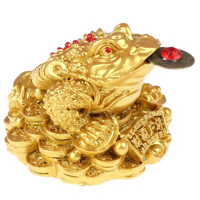 Oriental Fortune Chinese Frog Coin Feng Shui Toad Money Lucky Home Office Sight