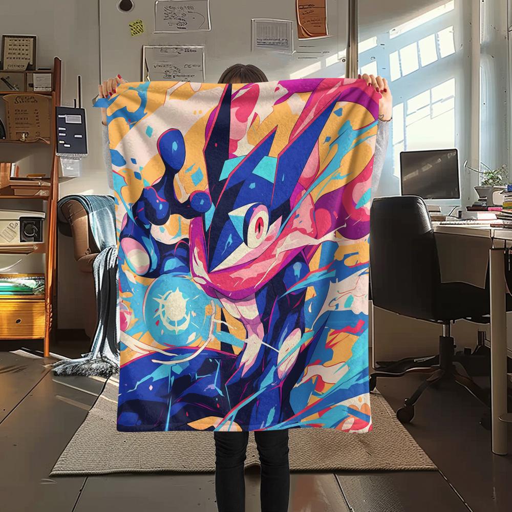 Lucario2 Flannel Blanket, High quality Comfortable for All Seasons, Home Decor, Warmth and Comfort