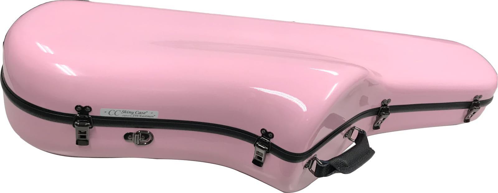 

C.C. Shiny Case II for Tenor Saxophone, Satin Silver Latch & Gray Molding, Pastel Pink, CC2-TS-PPKG [Includes Backpack & Shoulder Strap]