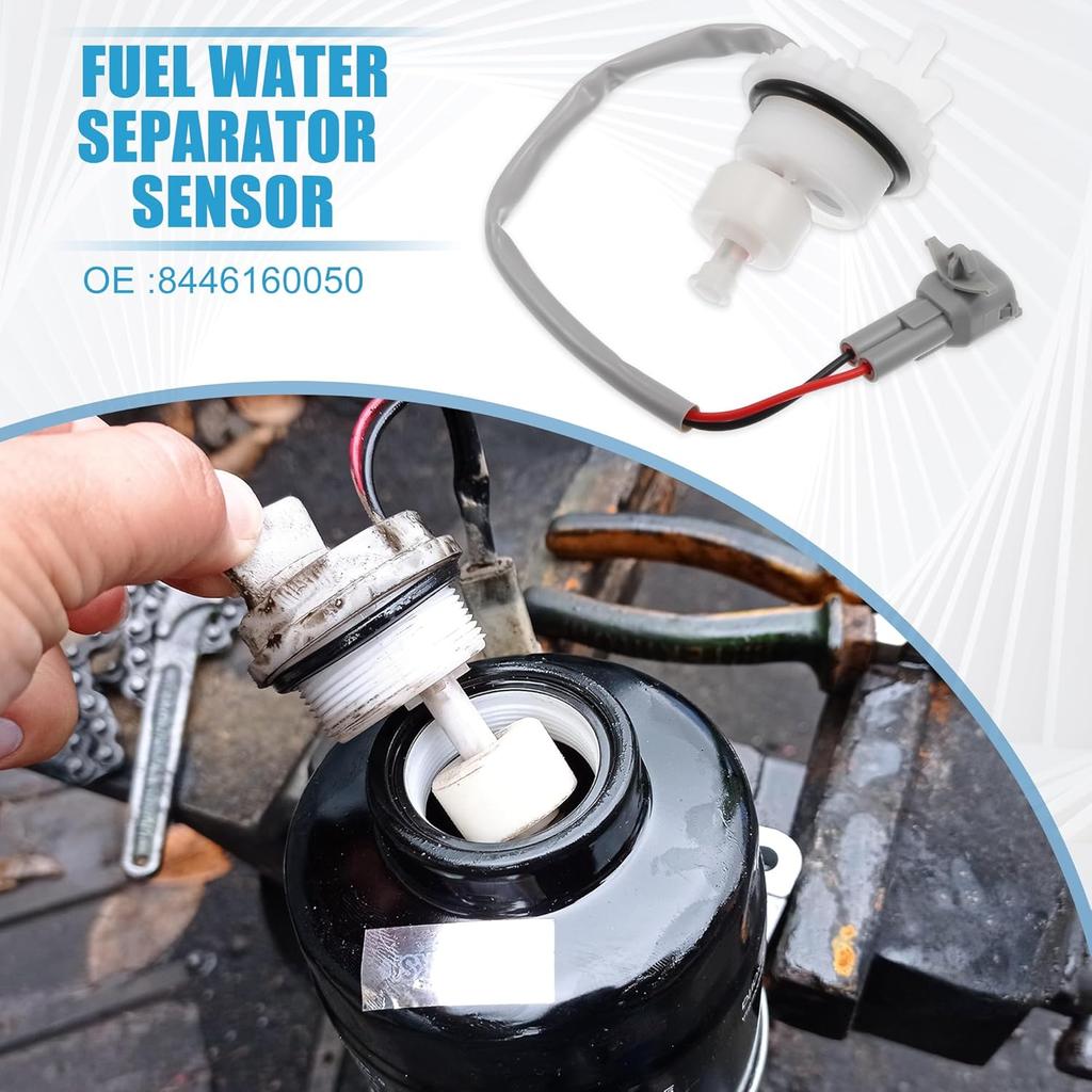 Fuel Filter Water Sensor Switch No.8446160050 Water In Fuel Sensor for Toyota Land Cruiser 80 100 Series 1990-2007 Plastic White
