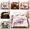 Home Bedding Set Queen King Full Size Twin Skull Print Duvet Cover Adult Duvet Cover and Pillow Cover Bedding