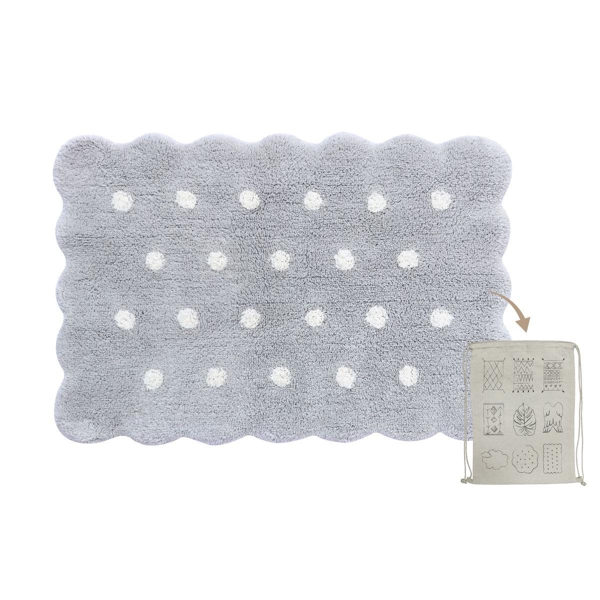 

Washable Carpet Lorena Canals Mini Cookie Pearl White 70 100 C-mi-bis-pgr